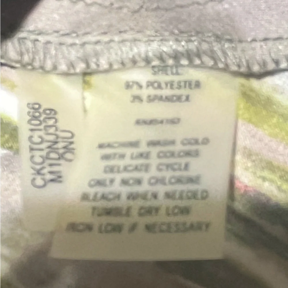 Calvin Klein Multi-Color Pleated A Line Midi Skirt Size 6 - Picture 6 of 10